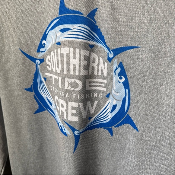 Southern Tide L/S Men’s Grey Activewear Graphic Tee Size S - Picture 9 of 13